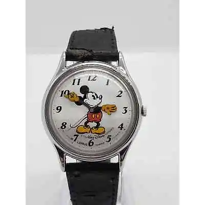 Disney Mickey Mouse Watch. Mickey On Watch Face. V515-6000 A1 • $391.27