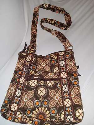 Vera Bradley CANYON Large Hipster Crossbody Bag Great Condition. Brown Multi • $11.88