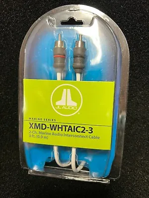 JL Audio Marine XMD-WHTAIC2-3 3ft 2-Channel RCA Cable White JL 3ft RCA Cable • $25.95