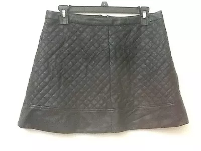 W118 By Walter Baker Quilted Faux Leather Mini Skirt Size 6 • $14.95