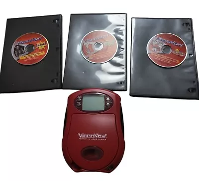 2003 Hasbro Video Now Personal Video Player Fairly W/ 3 Nickelodeon Discs Tested • $29.99