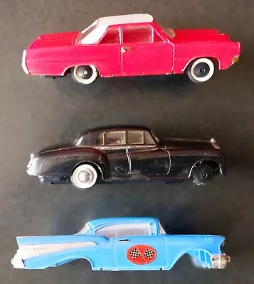 Ideal Motorific Lot Of 3 Battery Operated Slot Cars 1:43 Scale 1964 See Descript • $10.50