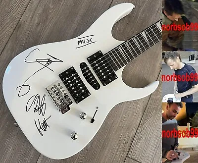 MUSE BAND SIGNED AUTOGRAPH ELECTRIC GUITAR MATT BELLAMY +2 W/EXACT PROOF • $2499.95