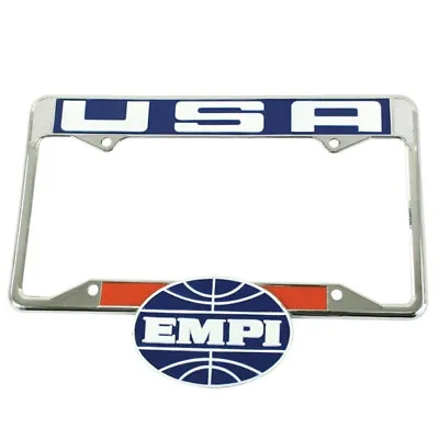 Empi 6460 Logo Vintage Style Rear License Plate Frame Vw Bug-Beetle • $29.95