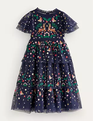 NWT Mini Boden Tulle Embroidered Party Dress • $189