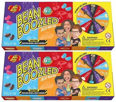 2x Jelly Belly Bean Boozled 6th Edition Jelly Beans 100g With Spinner Set • $61.55