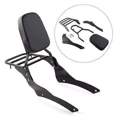 Fit Yamaha V Star XVS 400 650 Classic 1998-2022 Backrest Sissy Bar Luggage Rack • $136.40