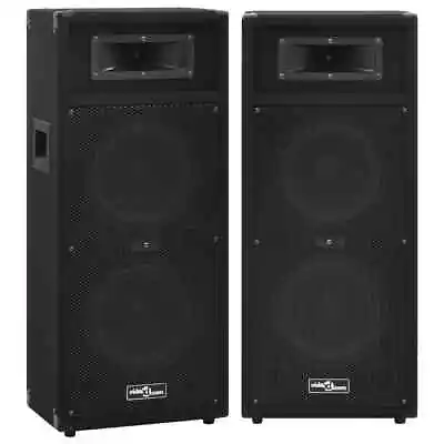 2x Professional Passive Hifi Stage Speakers 1000 W Black Speaker Box VidaXL • £215.99