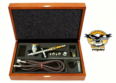 Paasche Talon Airbrush Kit In Wooden Case Includes 3 Head Sets • £212.99