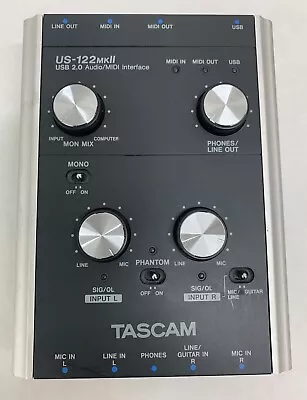 TASCAM US-122 MKII Audio Interface/Works • $69.97