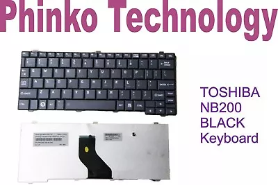 New Keyboard For Toshiba Satellite Mini NB200 NB205 BLACK • $35