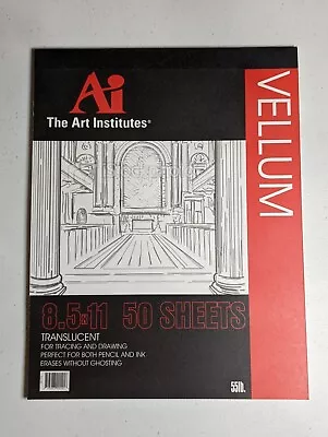Vellum Paper Pad 8.5 X 11  ~ Tracing Paper ~ 55lb 55# ~ 50 Sheets Per Pad • $11.99