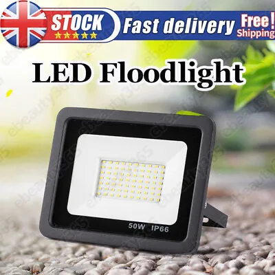50W LED Floodlight Spot Light Watt Security Flood Lights Outdoor Garden Lamp UK • £13.90