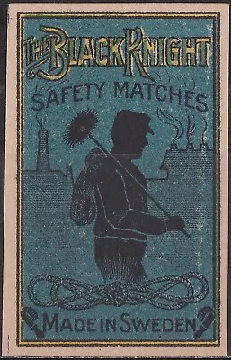 Old Matchbox Label Sweden The Black Knight • $3.39