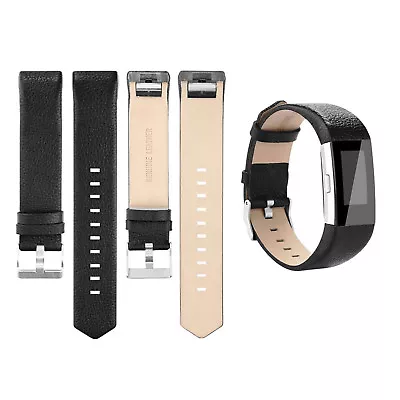 Genuine Leather Watch Band Replacement Strap For Fitbit Charge 4 3 2 Wristband • $13.99
