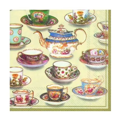 £5.99 • Buy Paper 3-PLY Napkins Disposable Serviettes Afternoon Five O'Clock Tea Party  
