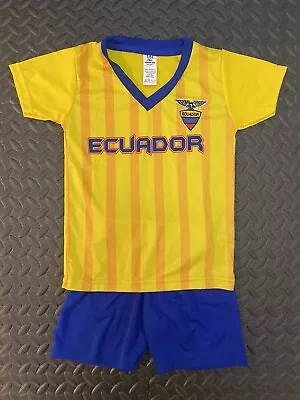 Ecuador National Team Yellow Kids Soccer Set Jersey Shorts Shirt Futbol • $25