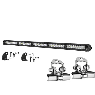 30inch Slim LED Light Bar Single Row Spot Flood Combo 32 /34  Universal Brackets • $109.99