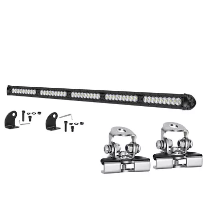 For Ford F250 F350 Super Duty 30 Inch LED Light Bar 32 /34  Universal Brackets • $109.99