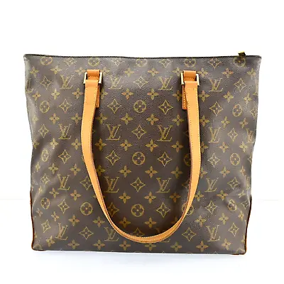 Authentic Louis Vuitton Monogram Cabas Mezzo Tote Bag M51151 P2540R602 • $450