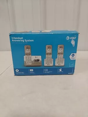 AT&T EL52313 3-Handset Cordless Phone With 3 Handsets Light Champagne #1746 • $42