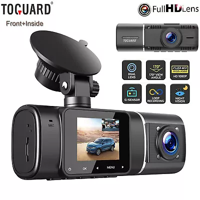 $74.99 • Buy TOGUARD Dual Lens 1080P Dash Cam Night Vision Car Dash Camera For Truck Taxi