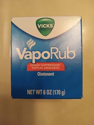 Vicks VapoRub Cough Suppressant Ointment 6oz Factory Sealed • $24