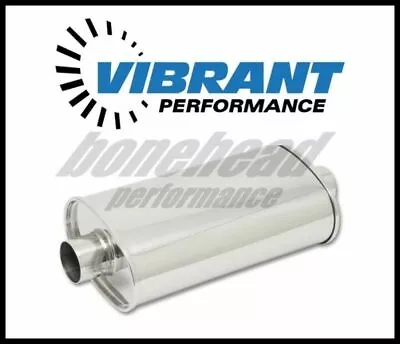 Vibrant 1103 STREETPOWER Oval Muffler 3  Inlet/outlet (Center-Center) • $149.99