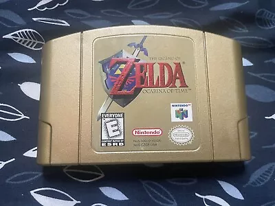 Zelda Ocarina Of Time Collector's Edition Gold Nintendo 64 Authentic & Working • $100