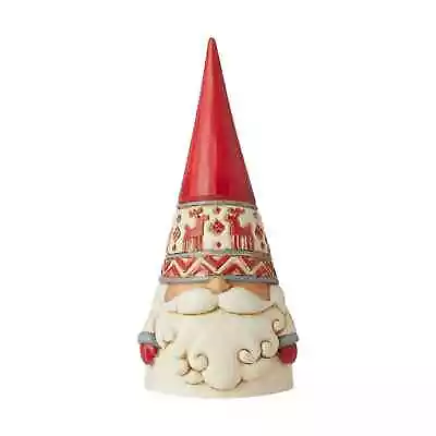 $19.71 • Buy Jim Shore NORDIC NOEL GNOME RED REINDEER HAT FIGURINE-WONDERS AT WORK 6006623