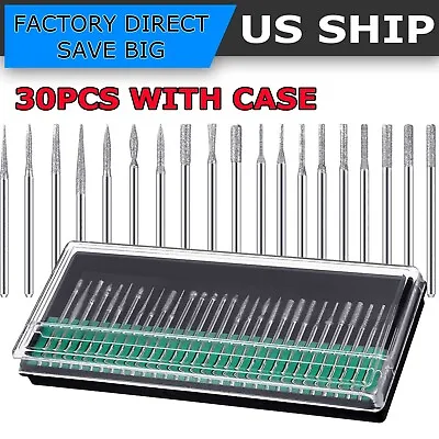 30 Nail Art Electric Drill Bits Replacement Manicure Pedicure Files Kit Set Tool • $5.49