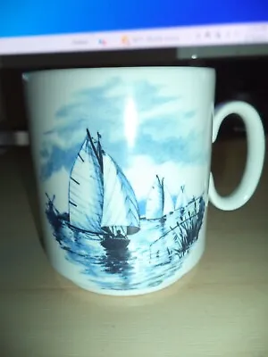 $19.99 • Buy Delft Blauw Holland Boats Hand Painted Cup Coffee Mug 