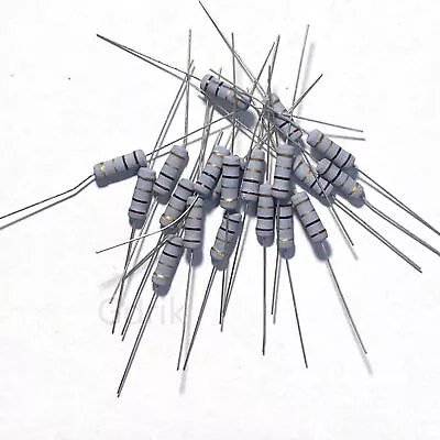 10Pcs 1W 1 Watt Metal Oxide Film Resistor Axial Lead 1 Ohm ±5% Tolerance • $10.49