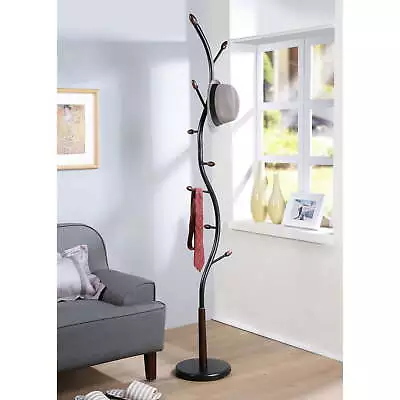 9 Hooks Metal Standing Coat Rack • $38.38