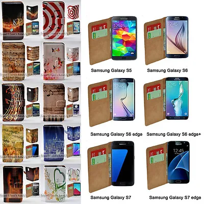 For Samsung Galaxy Series - Music Note Print Wallet Mobile Phone Case Cover #1 • $13.98