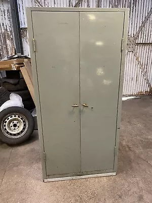 Triumph Metal 2 Door Office Storage Filing Cabinet Cupboard Grey • £55