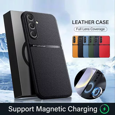 Shockproof Case For Samsung S24 S23 S22 S21 Ultra S20 FE Leather Magnetic Cover • $9.99