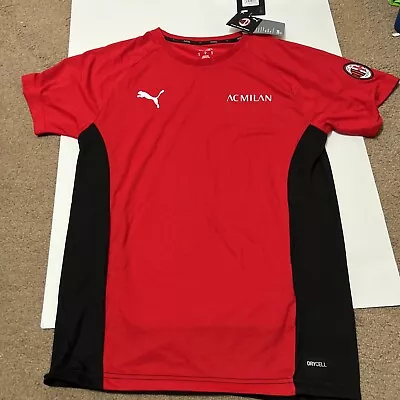 [758615-01] Mens Puma AC MILAN EVOSTRIPE TEE Sz M • $20.49