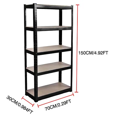 Heavy Duty Shelf Garage Steel Metal Storage 5 Level Adjustable Shelves Rack AAA+ • $60.55
