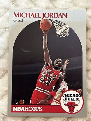 Michael Jordan 1990-91 NBA Hoops #65 Chicago Bulls GOAT HOF • $3