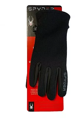 Spyder Unisex 100% Leather Palm Glove Black W/White Spyder LOGO • $19.99