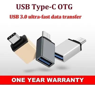 Type-C Male To USB3.0 Female OTG Adapter For Samsung Galaxy S22+ 5G Ultra S23+ • $9.60