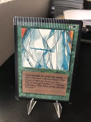 Mtg Wall Of Ice Beta Lp-mp Crimped Very Rare!!! • $399.99