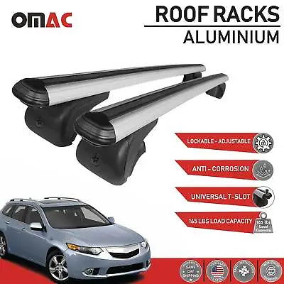 $109.90 • Buy Roof Rack Cross Bars Luggage Carrier Silver For Acura TSX Sport Wagon 2011-2014