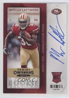 2013 Panini Contenders Marcus Lattimore #223 Rookie Auto RC • $3.30