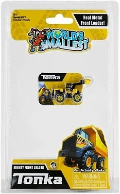 World's Smallest Mini FRONT LOADER Mighty TONKA Truck Miniature Micro NEW • $20.56