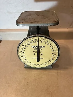 Vintage Scale Hanson 60 Lb. #2060 Farmhouse Kitchen Industrial Rustic • $30