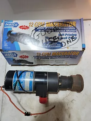 Jabsco 18590-0000 Macerator Waste Pump 12V DC Marine Self-Priming 2-1/2  To 1   • $84.80