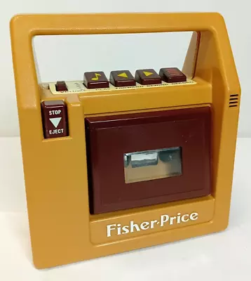 Vintage 1980's Fisher Price 826 Brown Cassette Tape Recorder Player • $12.62