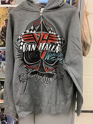 2012 Van Halen World Concert Tour  Zip Hoodie Sweatshirt NWOT Medium • $29.95